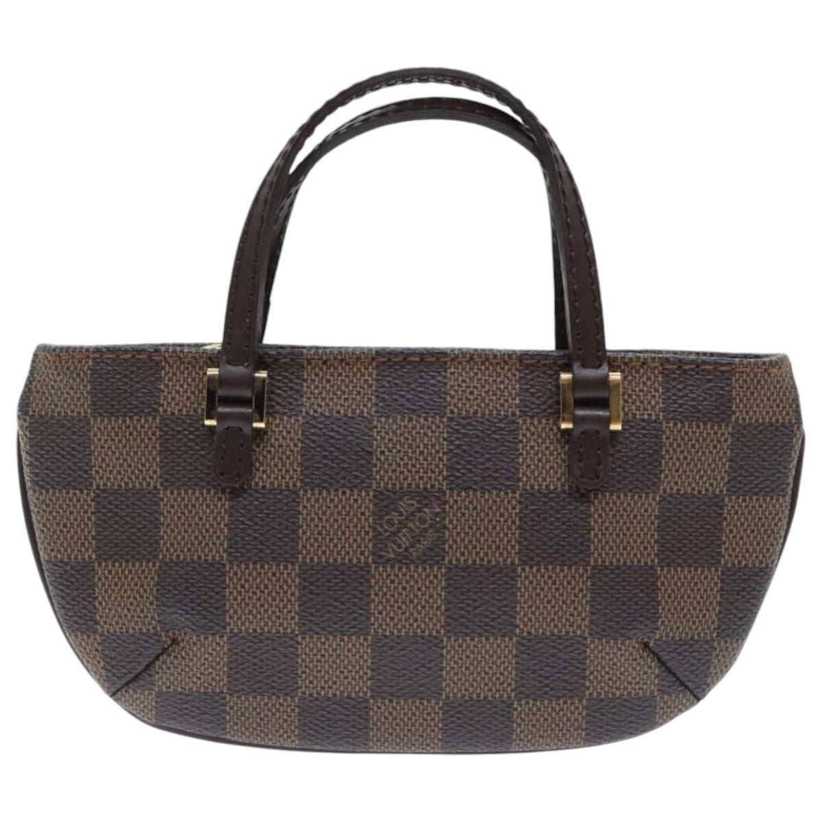 LOUIS VUITTON Damier Ebene Manosque GM Accessory Pouch N51120 LV Auth 92904