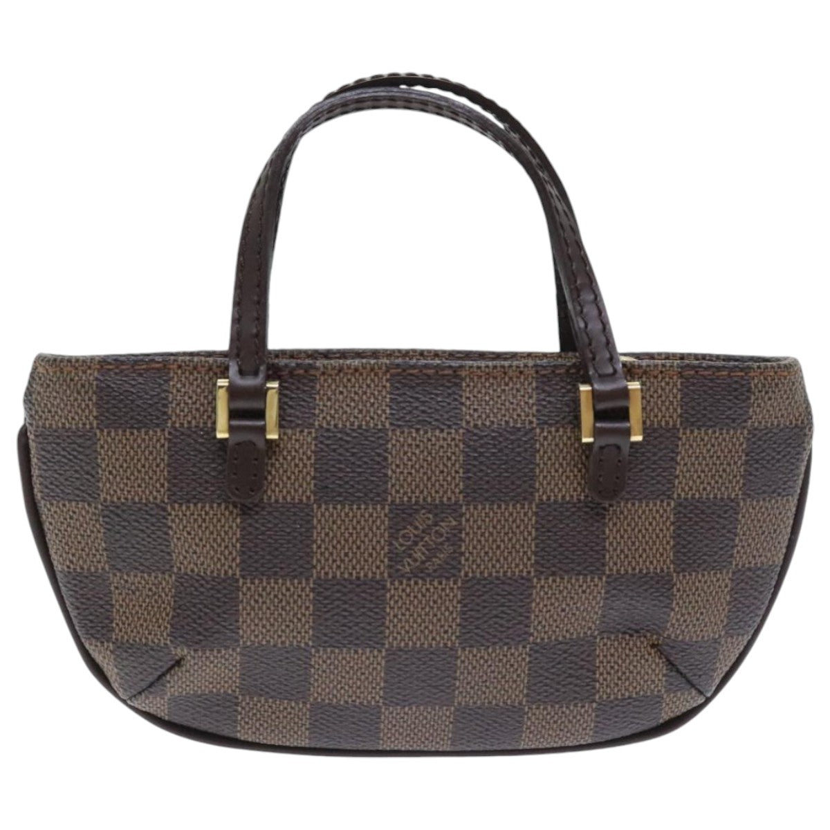 LOUIS VUITTON Damier Ebene Manosque GM Accessory Pouch N51120 LV Auth 92904