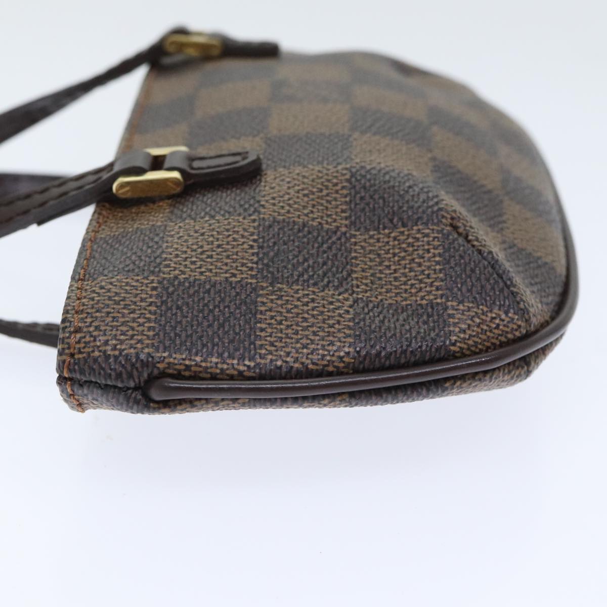 LOUIS VUITTON Damier Ebene Manosque GM Accessory Pouch N51120 LV Auth 92904