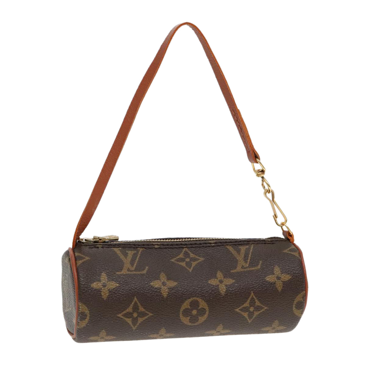 LOUIS VUITTON Monogram Papillon Pouch LV Auth 92905