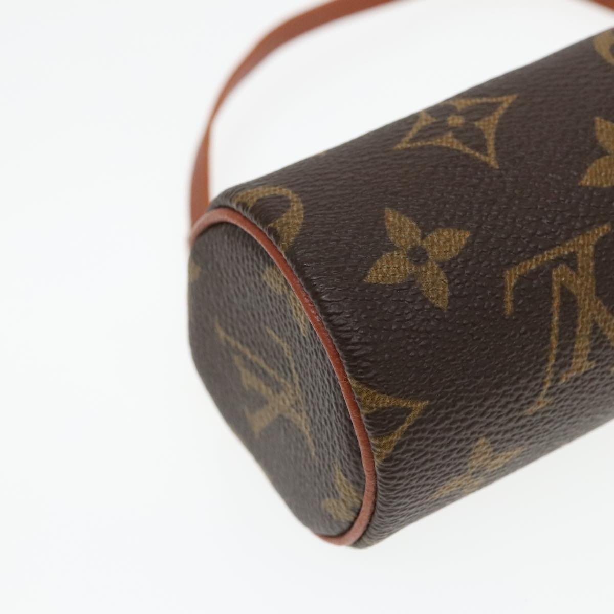 LOUIS VUITTON Monogram Papillon Pouch LV Auth 92905