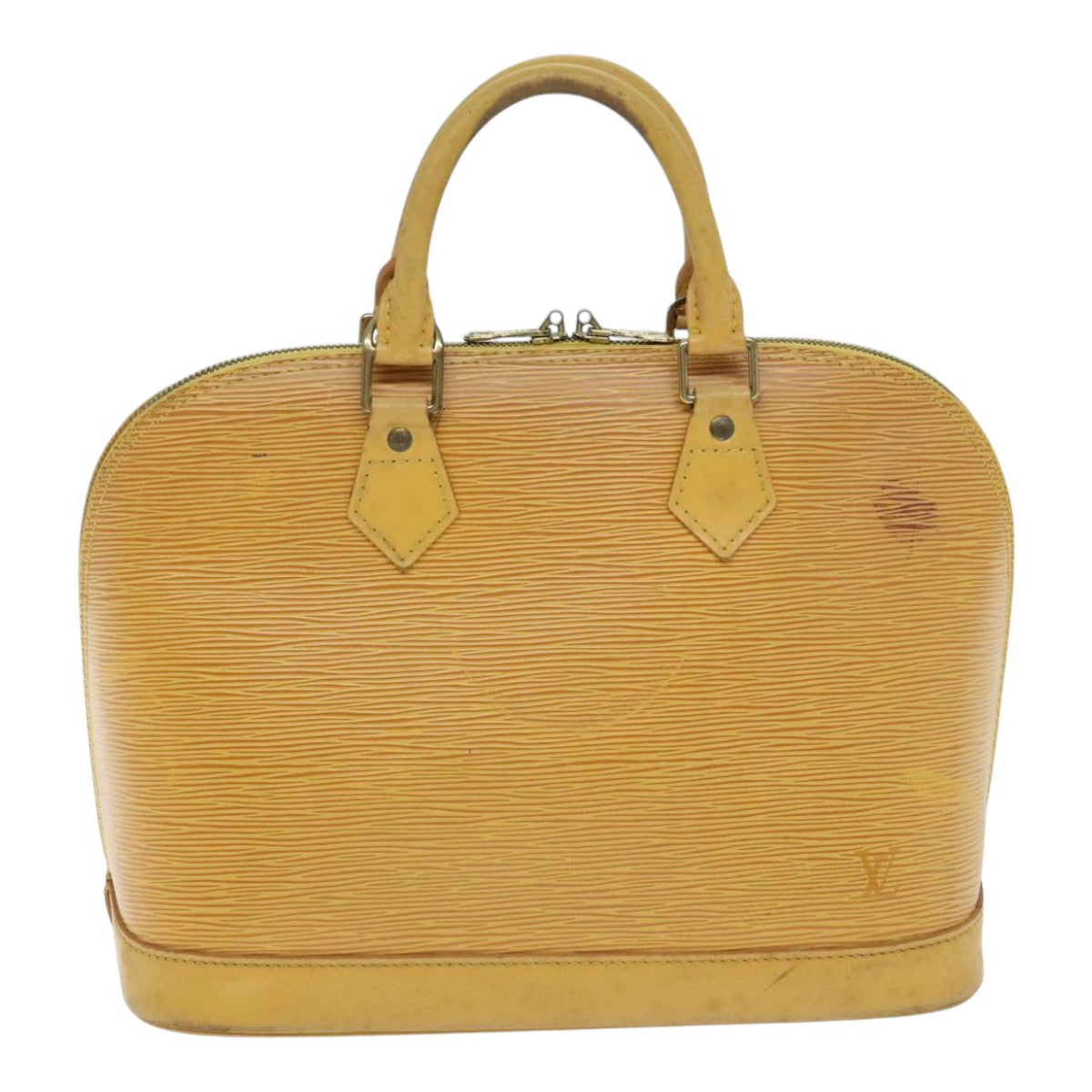 LOUIS VUITTON Epi Alma Hand Bag Yellow M52149 LV Auth 92946