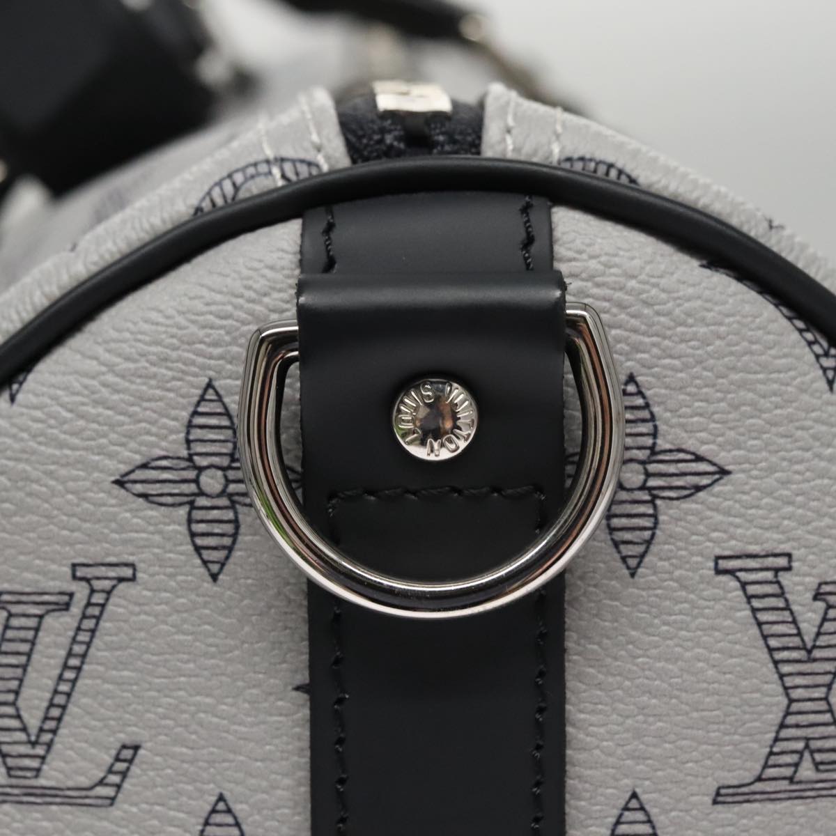 LOUIS VUITTON Monogram Savanna Keepall Bandouliere 45 Bag M54130 LV Auth 92978S