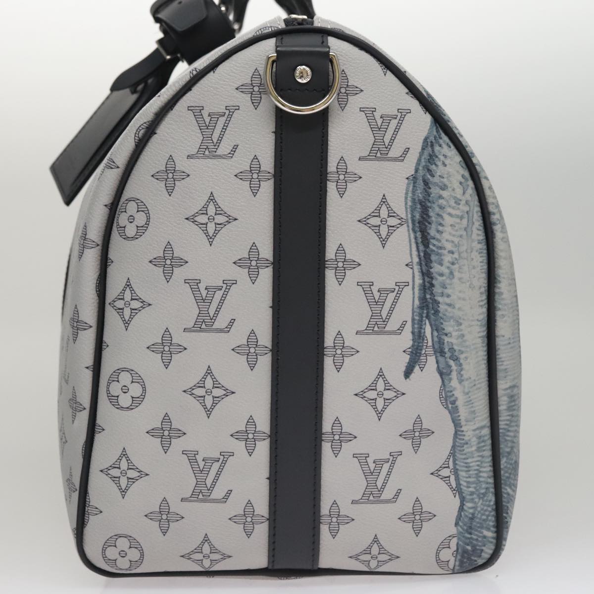 LOUIS VUITTON Monogram Savanna Keepall Bandouliere 45 Bag M54130 LV Auth 92978S