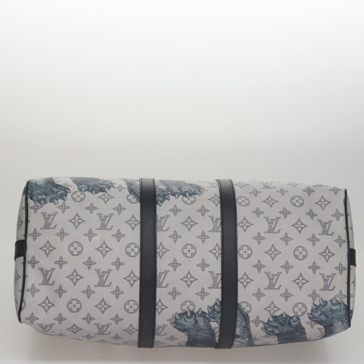 LOUIS VUITTON Monogram Savanna Keepall Bandouliere 45 Bag M54130 LV Auth 92978S