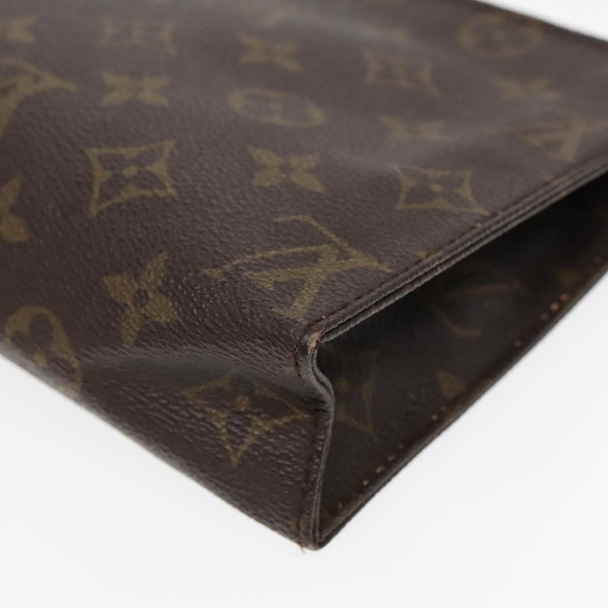 LOUIS VUITTON Monogram Poche Toilette 19 Pouch M47544 LV Auth 92991