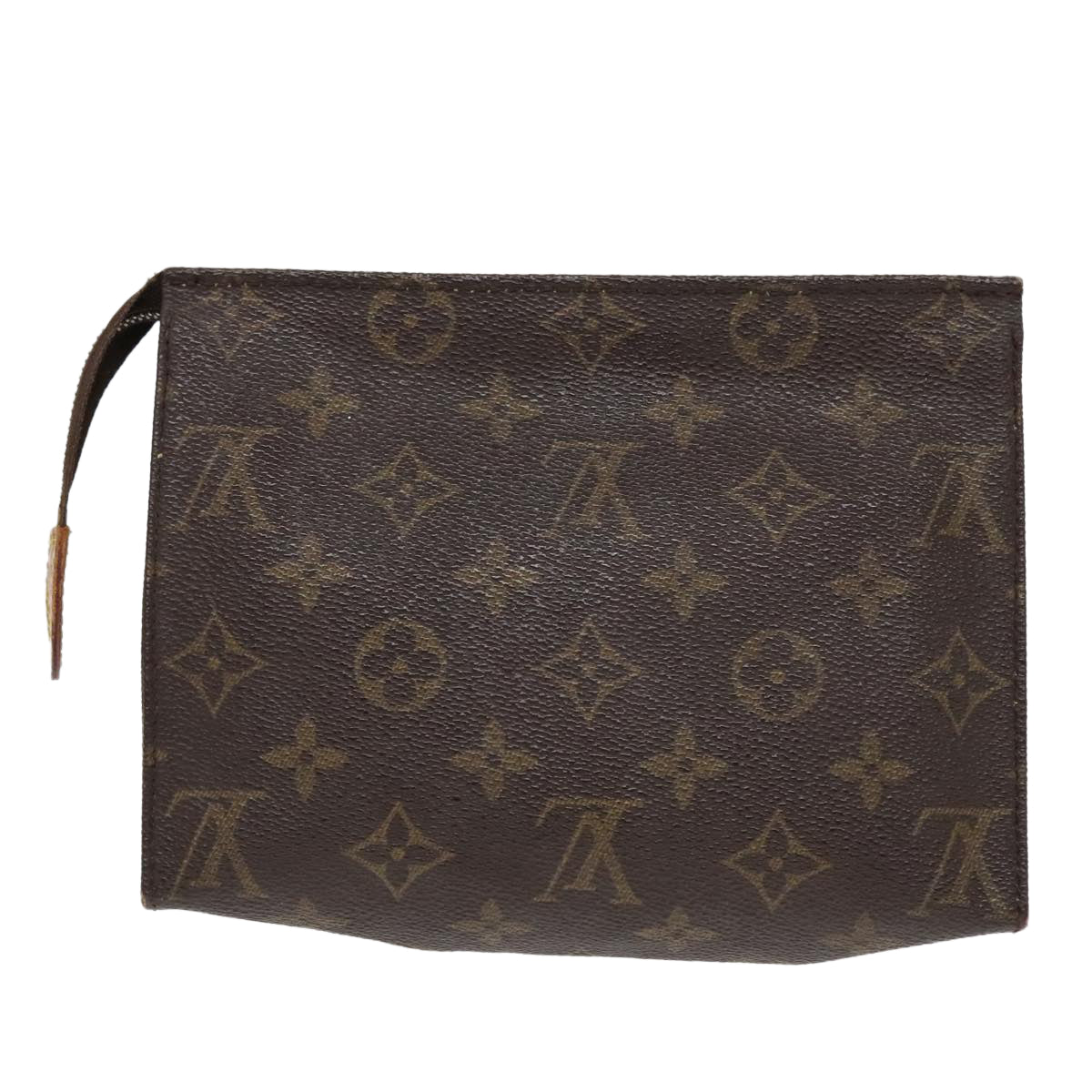 LOUIS VUITTON Monogram Poche Toilette 19 Pouch M47544 LV Auth 92991