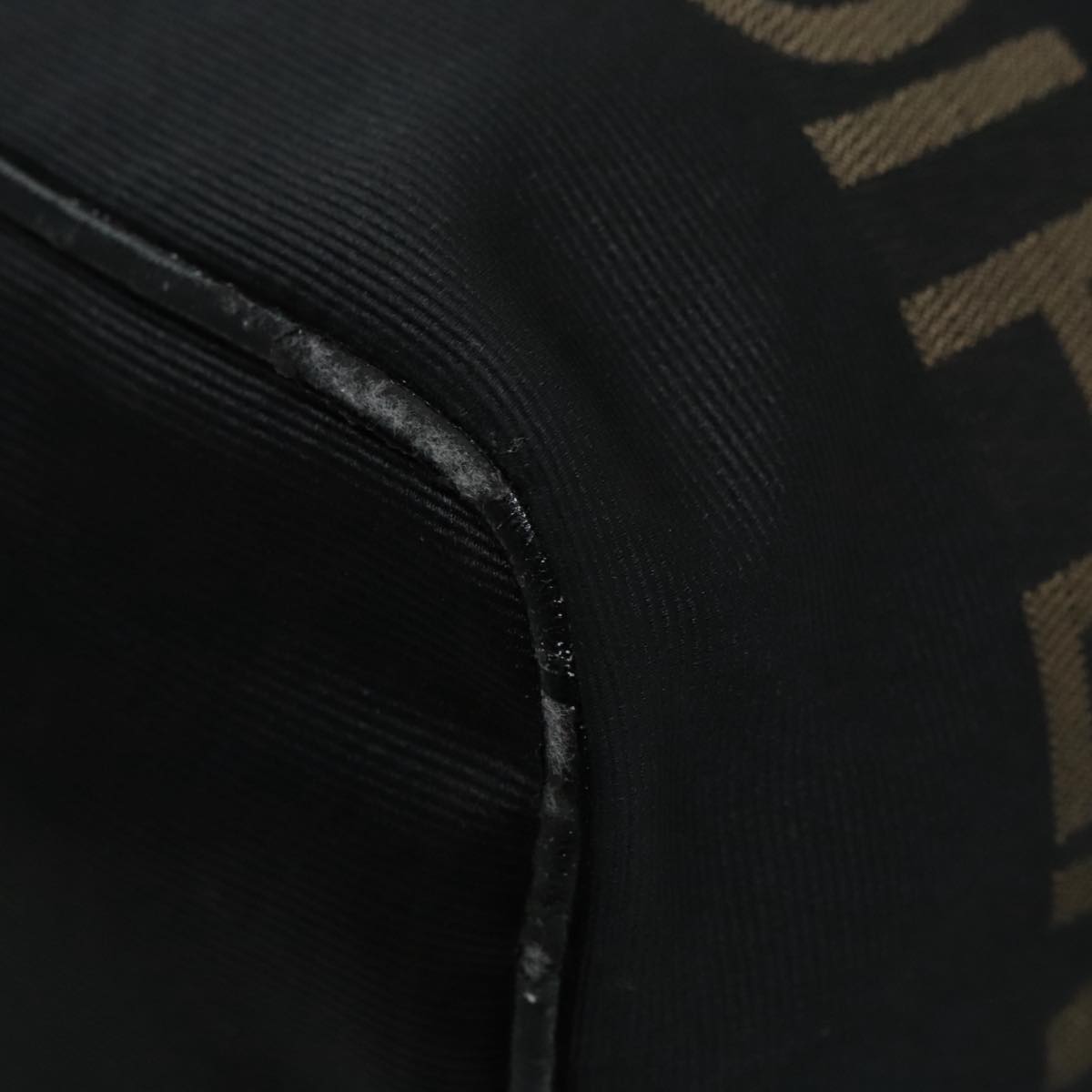 FENDI Hand Bag Black Auth 92994