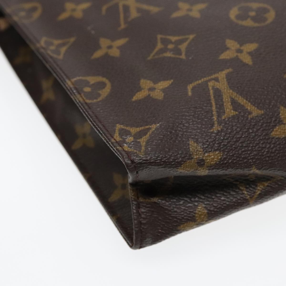 LOUIS VUITTON Monogram Poche Toilette 26 Pouch M47542 LV Auth 93003