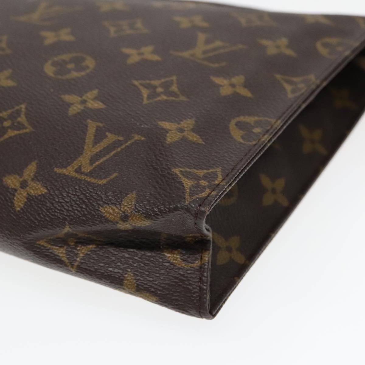 LOUIS VUITTON Monogram Poche Toilette 26 Pouch M47542 LV Auth 93003