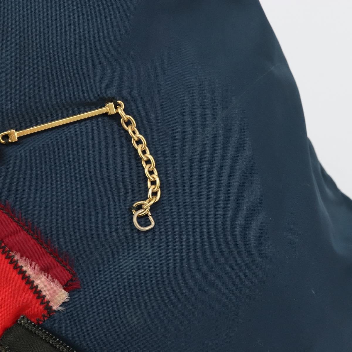 PRADA Robot Tote Bag Nylon Navy Auth 93015