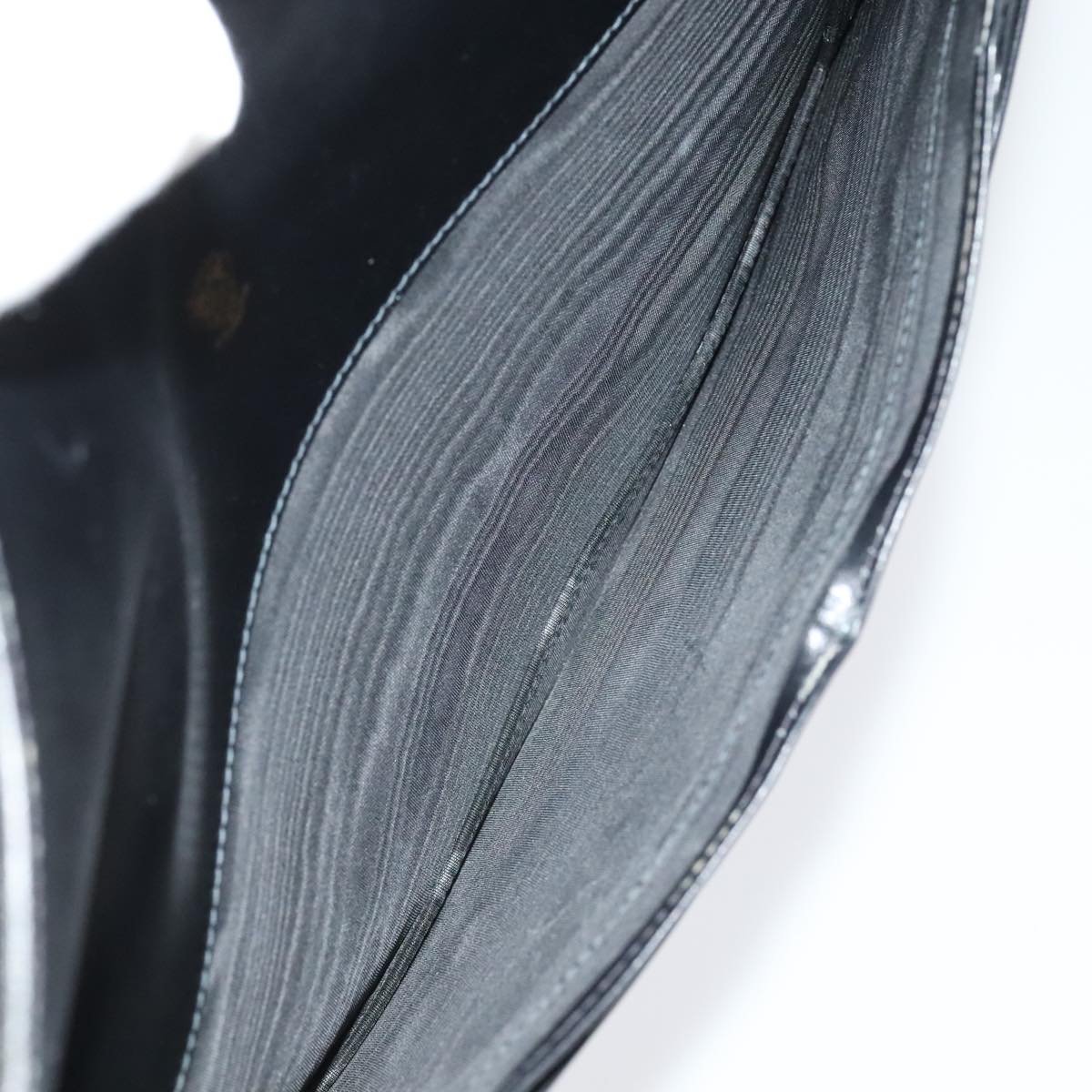 GUCCI Business Bag Leather Black Auth 93060