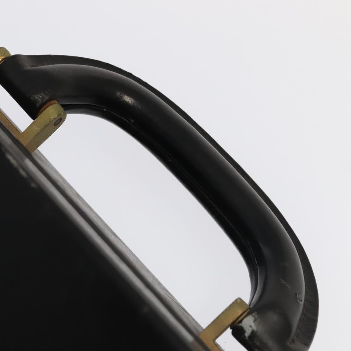 GUCCI Business Bag Leather Black Auth 93060