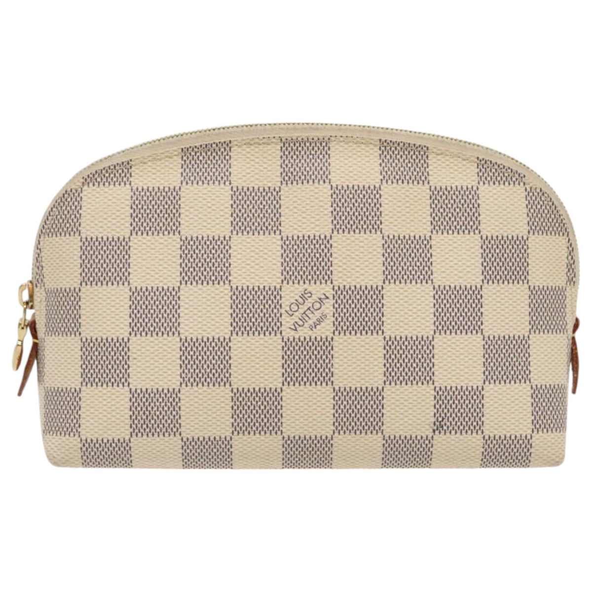 LOUIS VUITTON Damier Azur Pochette Cosmetic PM Pouch N60024 LV Auth 93061