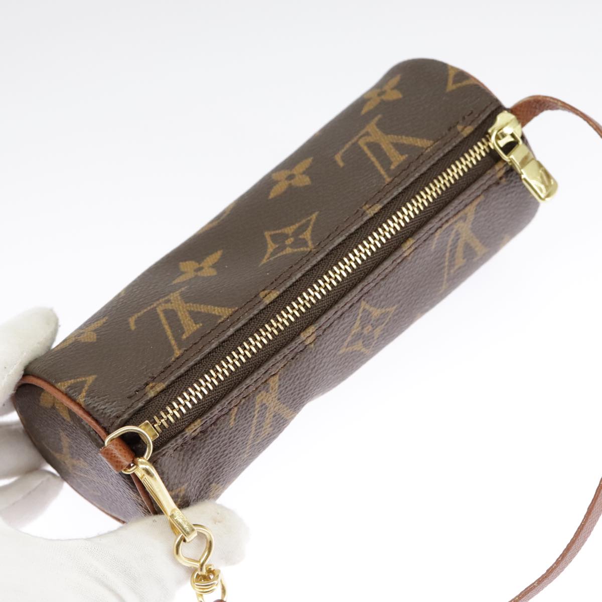 LOUIS VUITTON Monogram Papillon Pouch LV Auth 93062