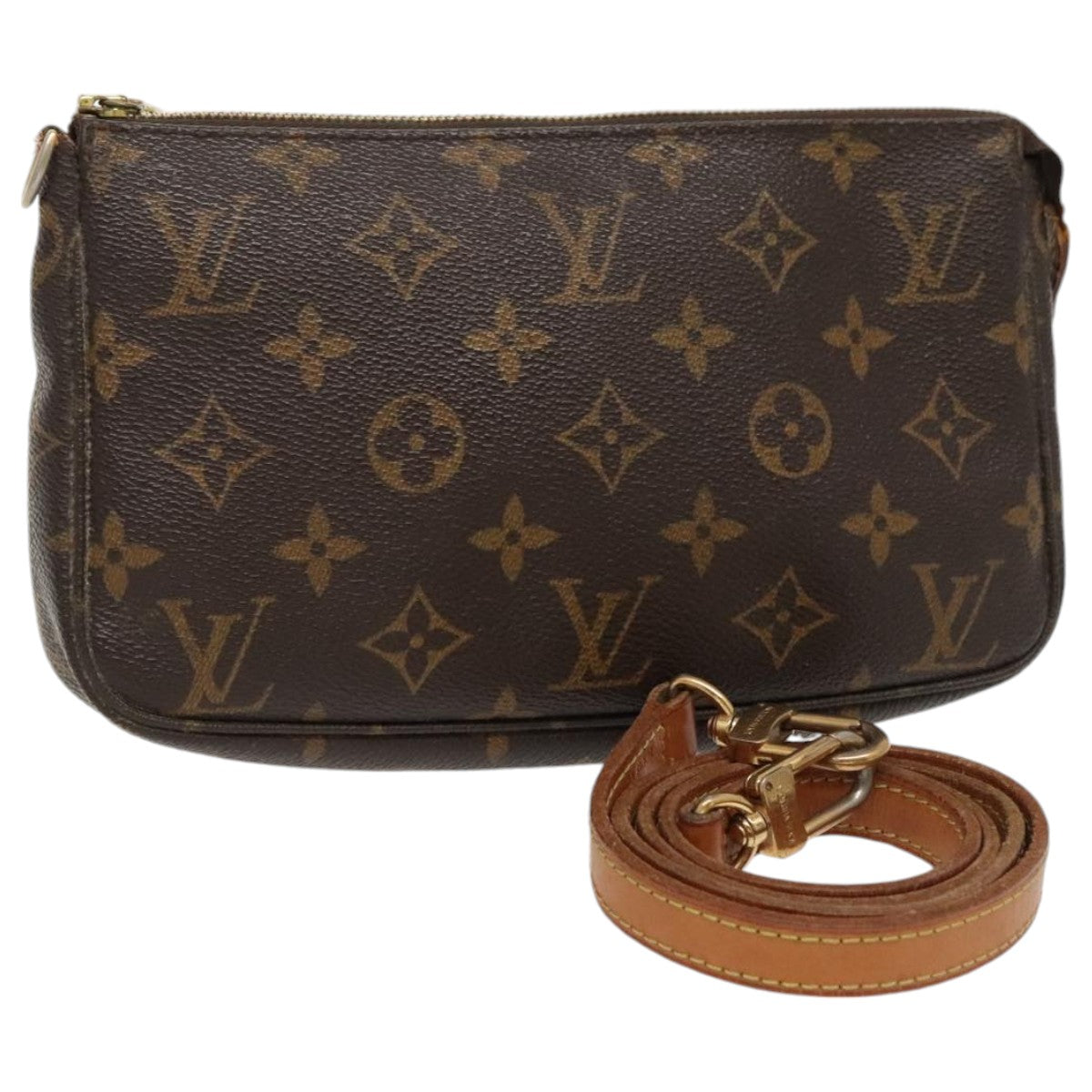 LOUIS VUITTON Monogram Pochette Accessoires Pouch M51980 LV Auth 93065