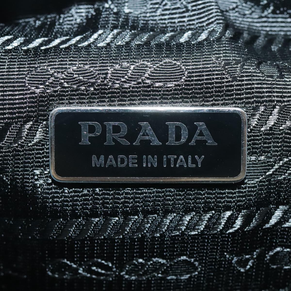 PRADA Mini Hand Bag Pile Blue Auth 93077AM