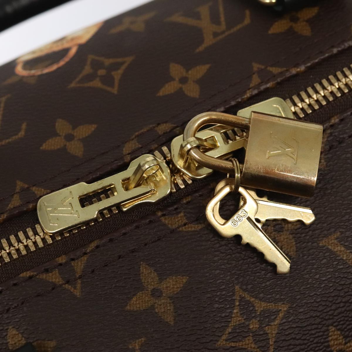 LOUIS VUITTON Monogram My LV Sticker Keepall Bandouliere 50 Bag LV Auth 93086S