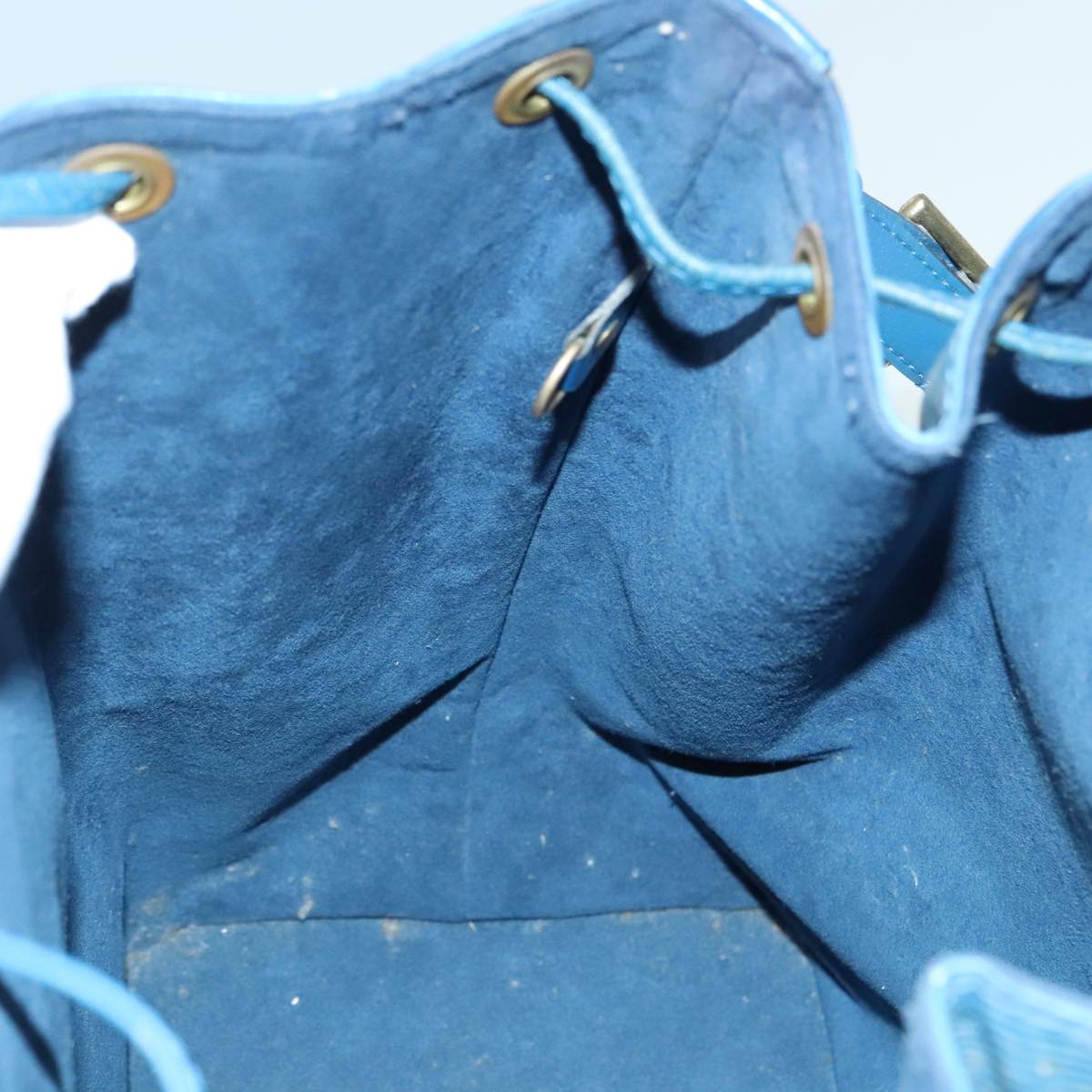 LOUIS VUITTON Epi Noe Shoulder Bag Toledo Blue M44005 LV Auth 93094