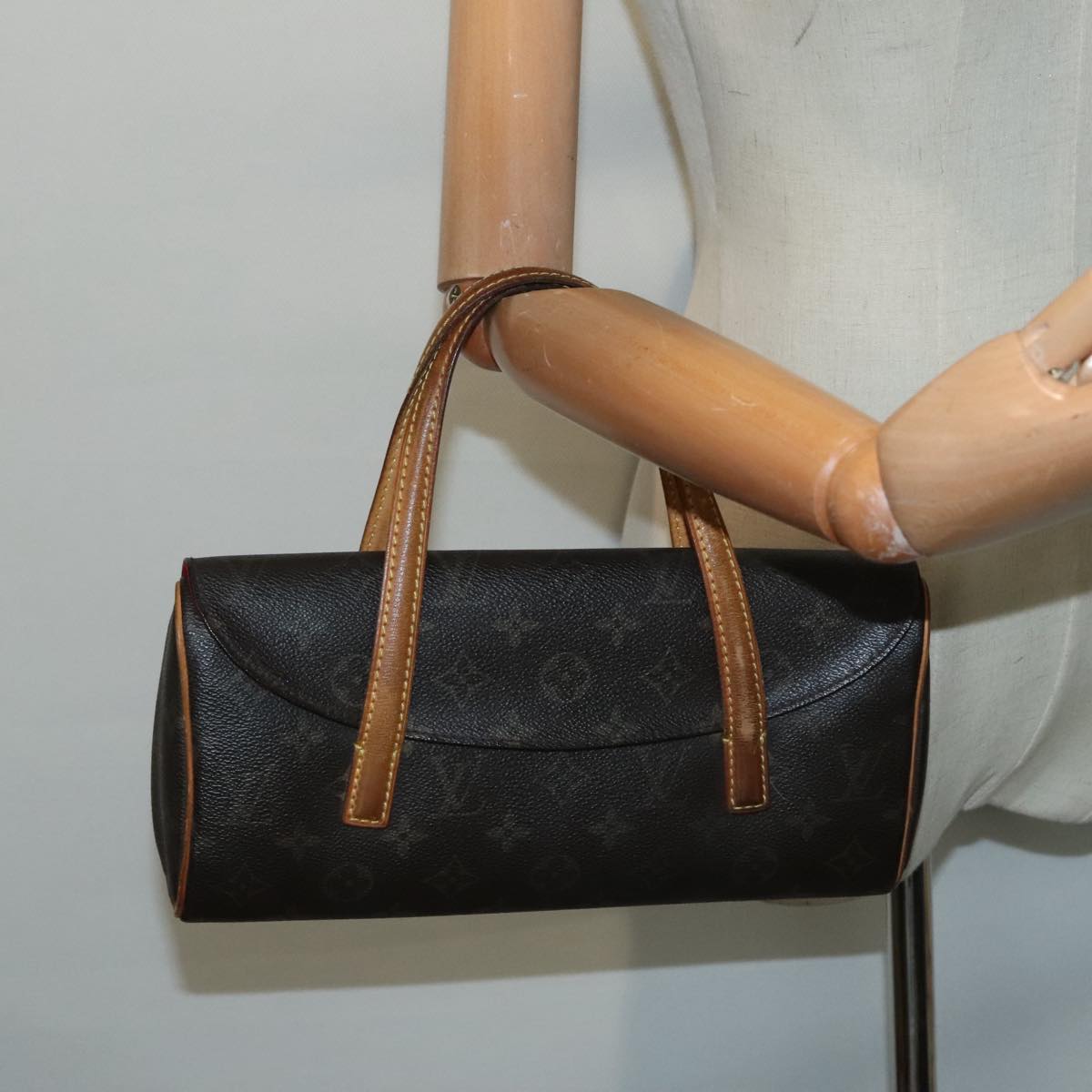 LOUIS VUITTON Monogram Sonatine Hand Bag M51902 LV Auth 93108