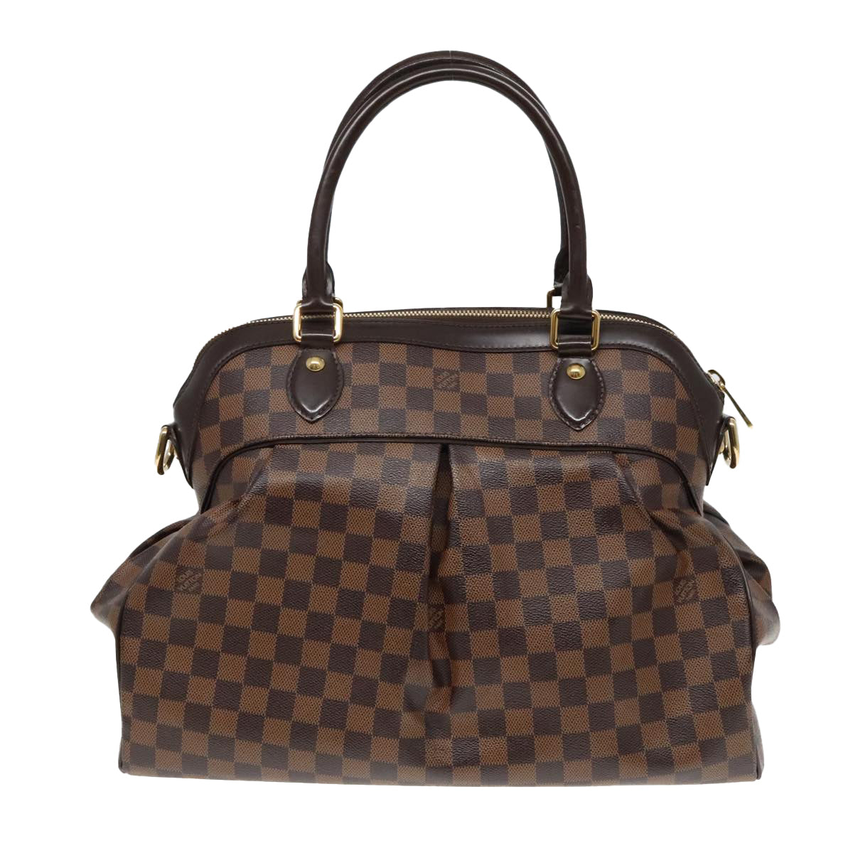 LOUIS VUITTON Damier Ebene Trevi GM Hand Bag 2way N51998 LV Auth 93114A