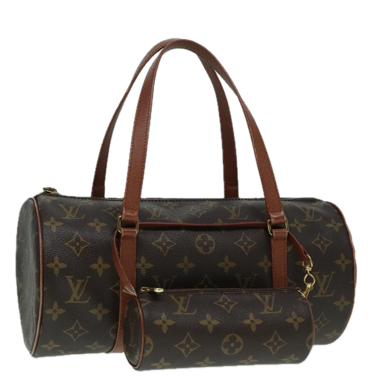 LOUIS VUITTON Monogram Papillon 30 Hand Bag M51385 LV Auth 93121