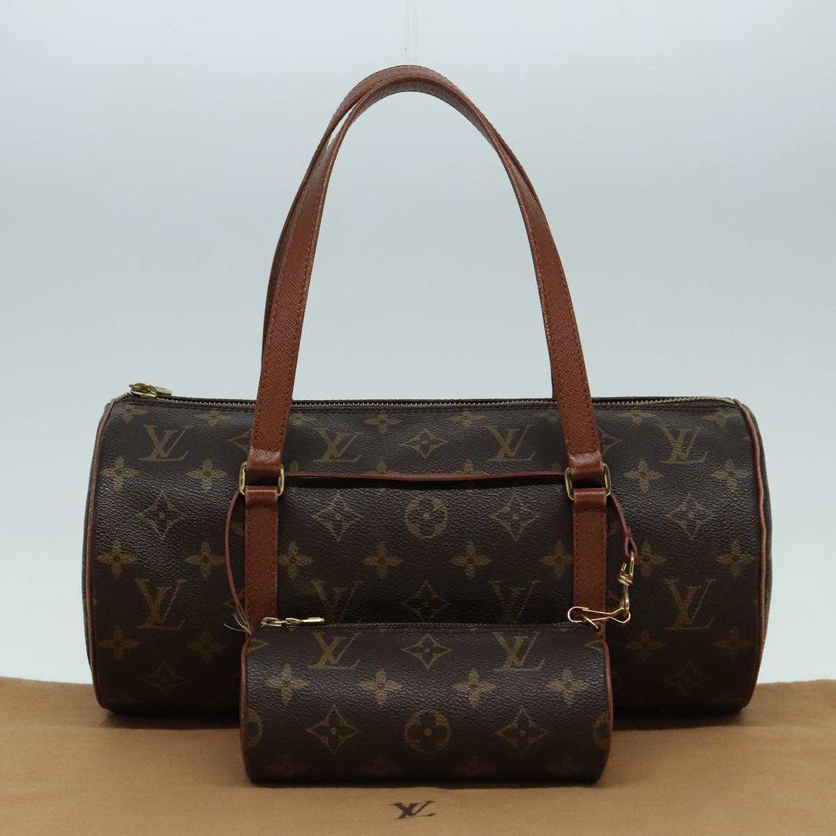 LOUIS VUITTON Monogram Papillon 30 Hand Bag M51385 LV Auth 93121