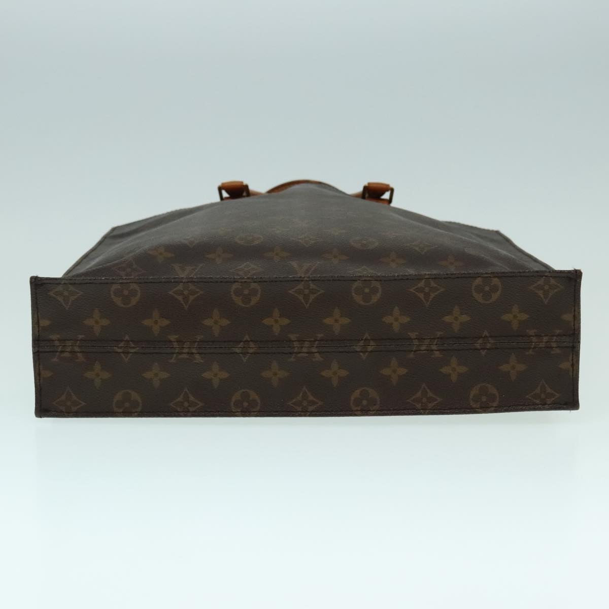 LOUIS VUITTON Monogram Sac Plat Hand Bag M51140 LV Auth 93127