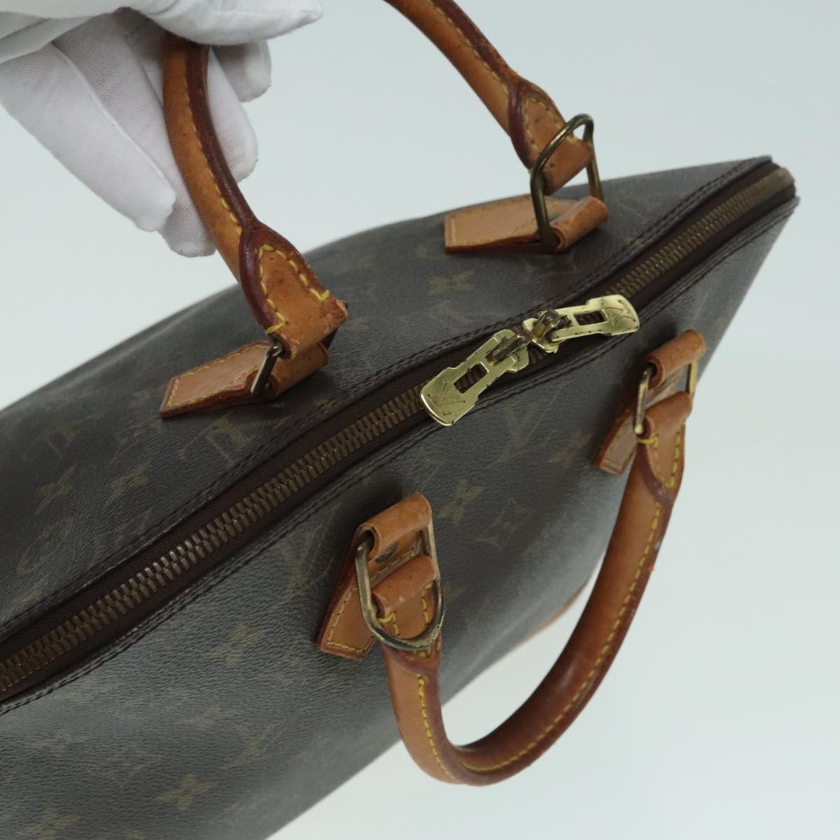 LOUIS VUITTON Monogram Alma Hand Bag M51130 LV Auth 93130