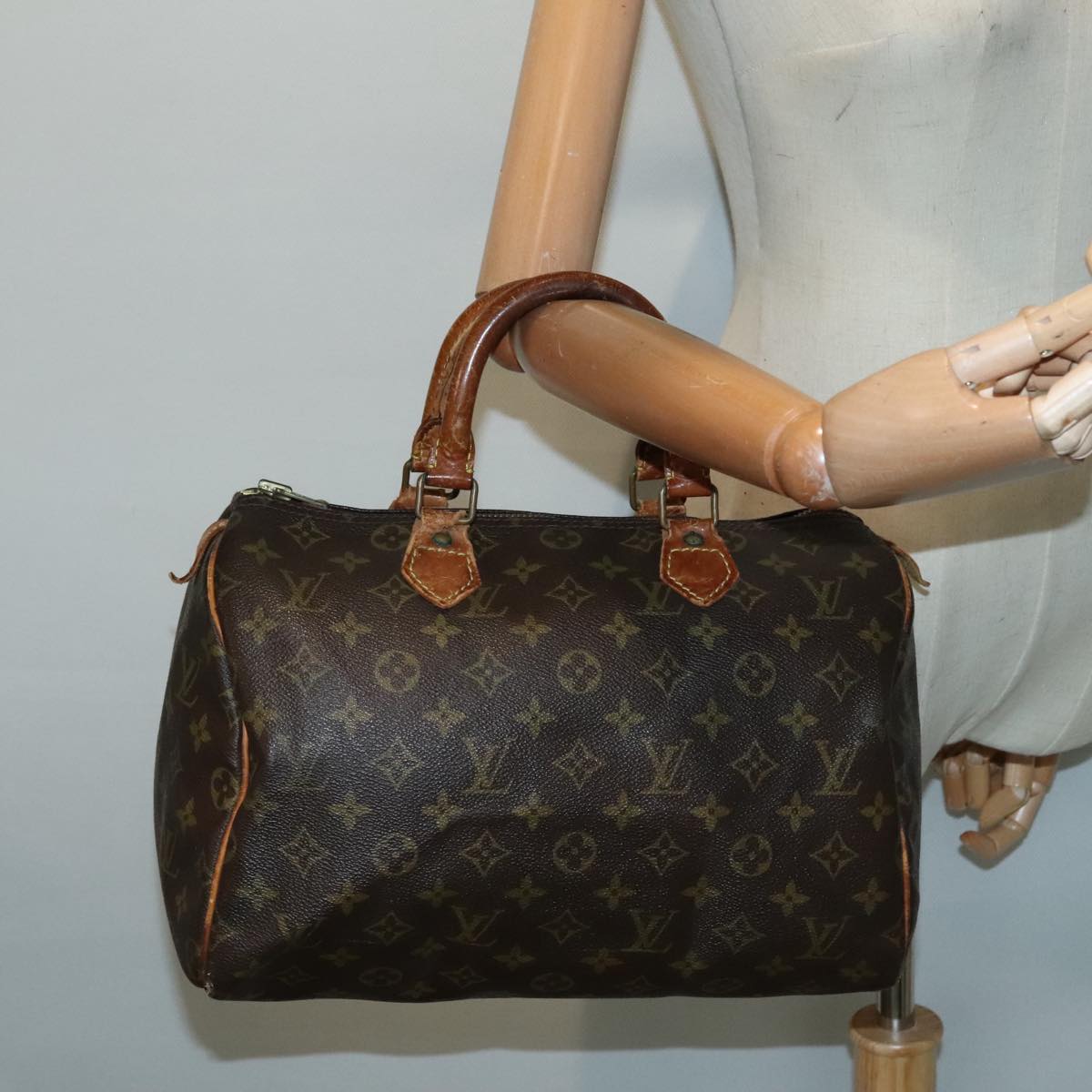 LOUIS VUITTON Monogram Speedy 30 Hand Bag M41526 LV Auth 93139