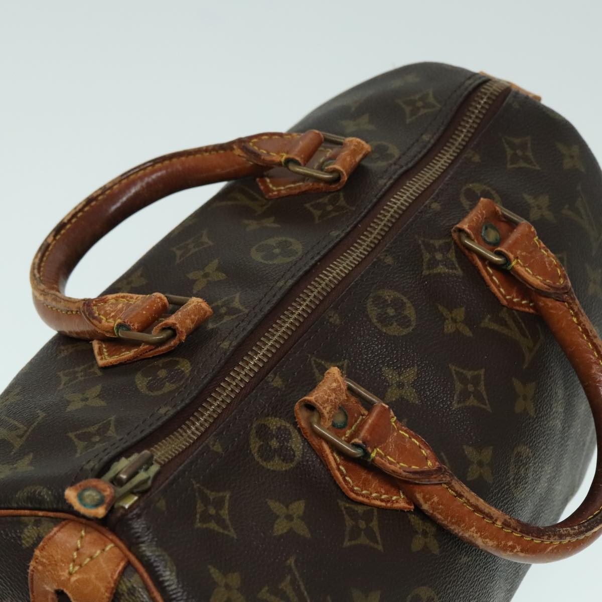 LOUIS VUITTON Monogram Speedy 30 Hand Bag M41526 LV Auth 93139