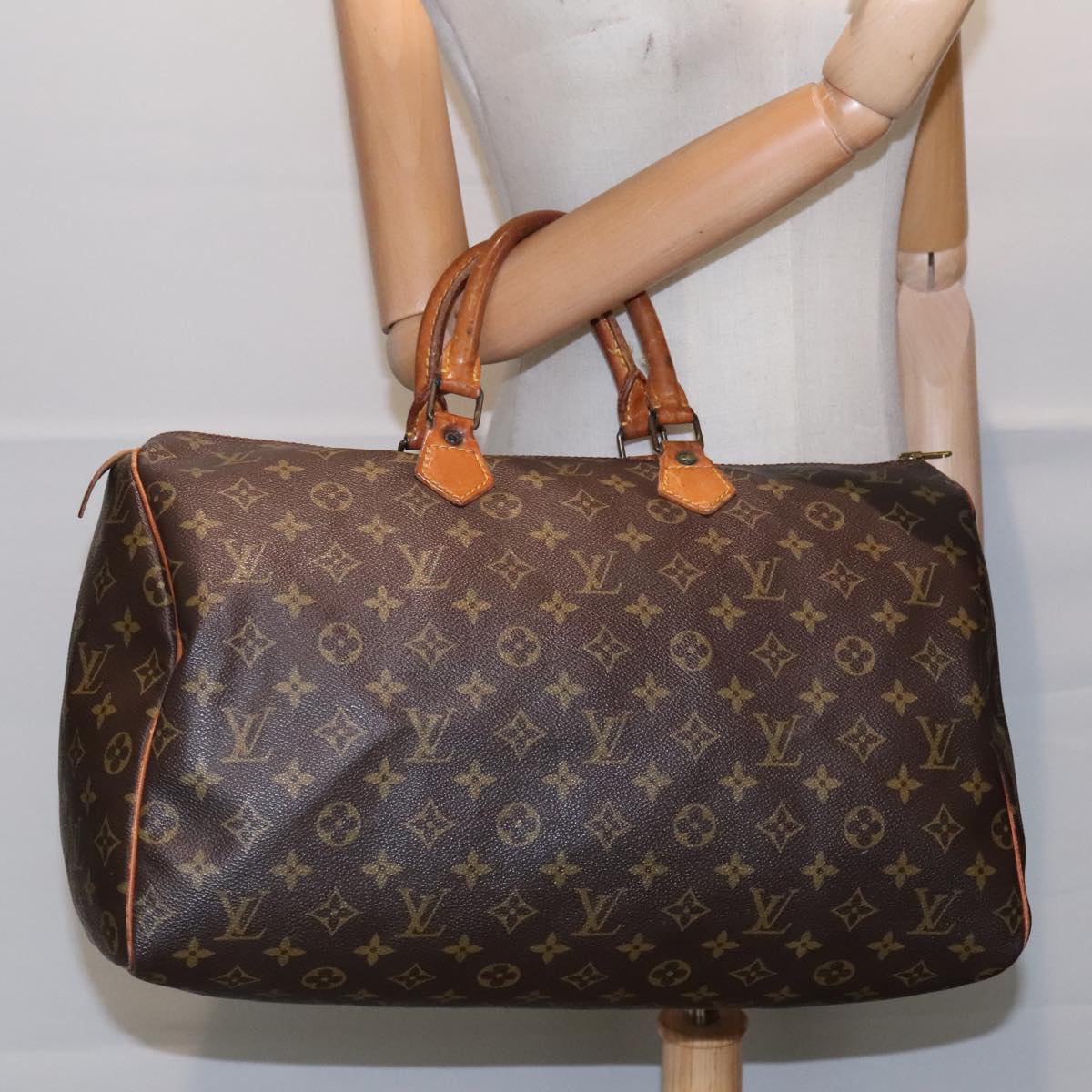 LOUIS VUITTON Monogram Speedy 40 Hand Bag M41522 LV Auth 93141