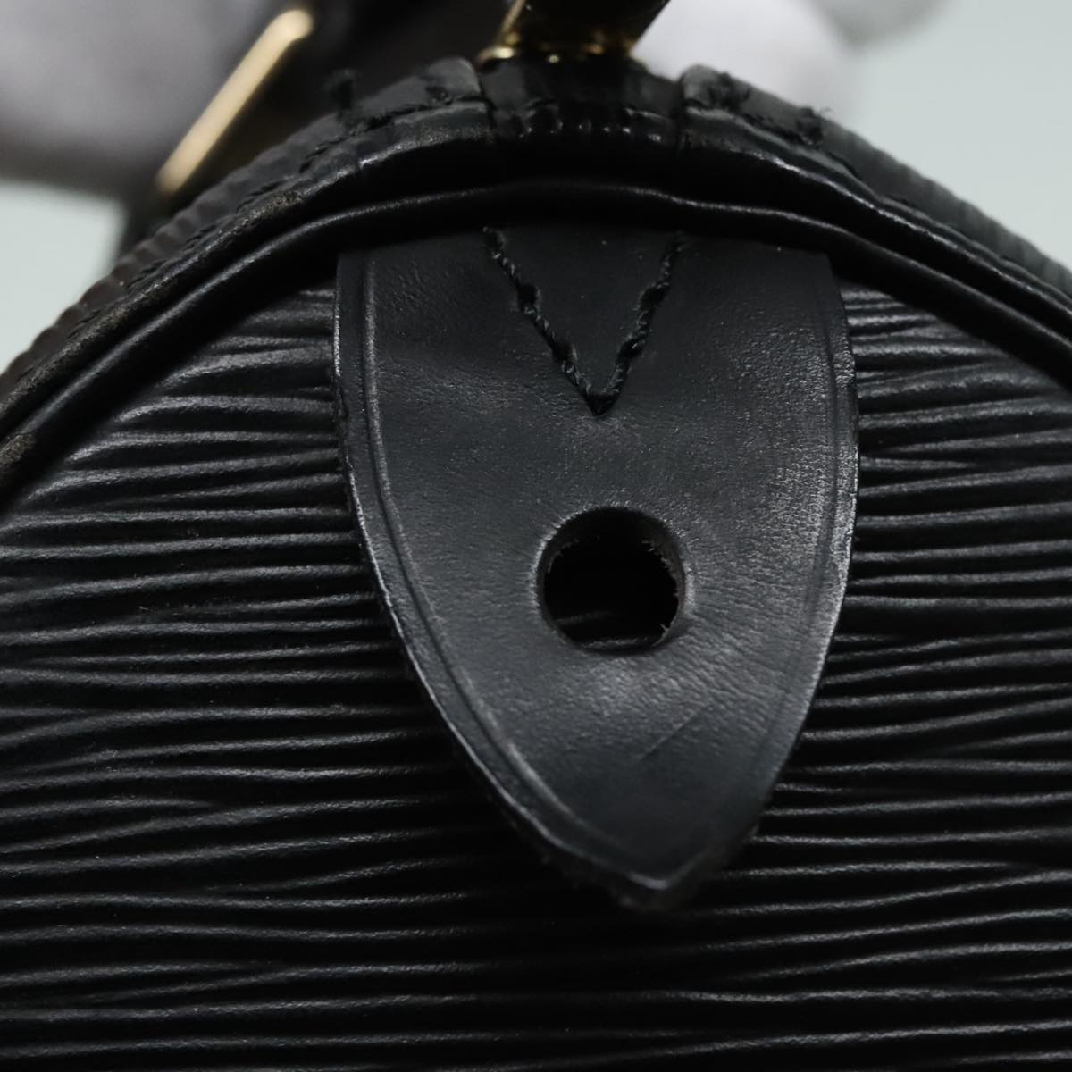 LOUIS VUITTON Epi Speedy 25 Hand Bag Black M43012 LV Auth 93144