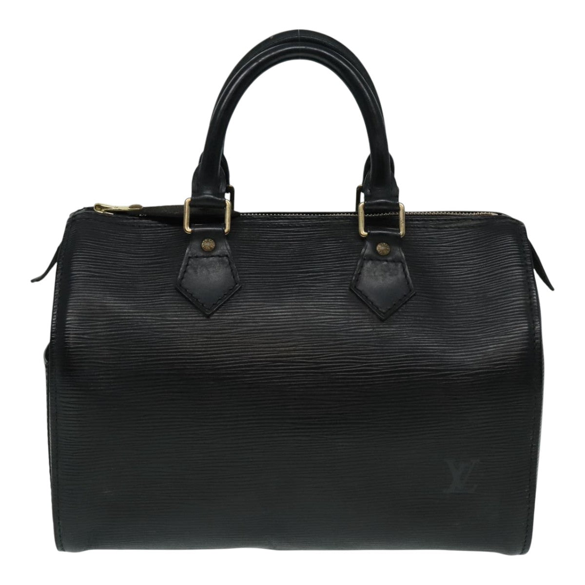 LOUIS VUITTON Epi Speedy 25 Hand Bag Black M43012 LV Auth 93144