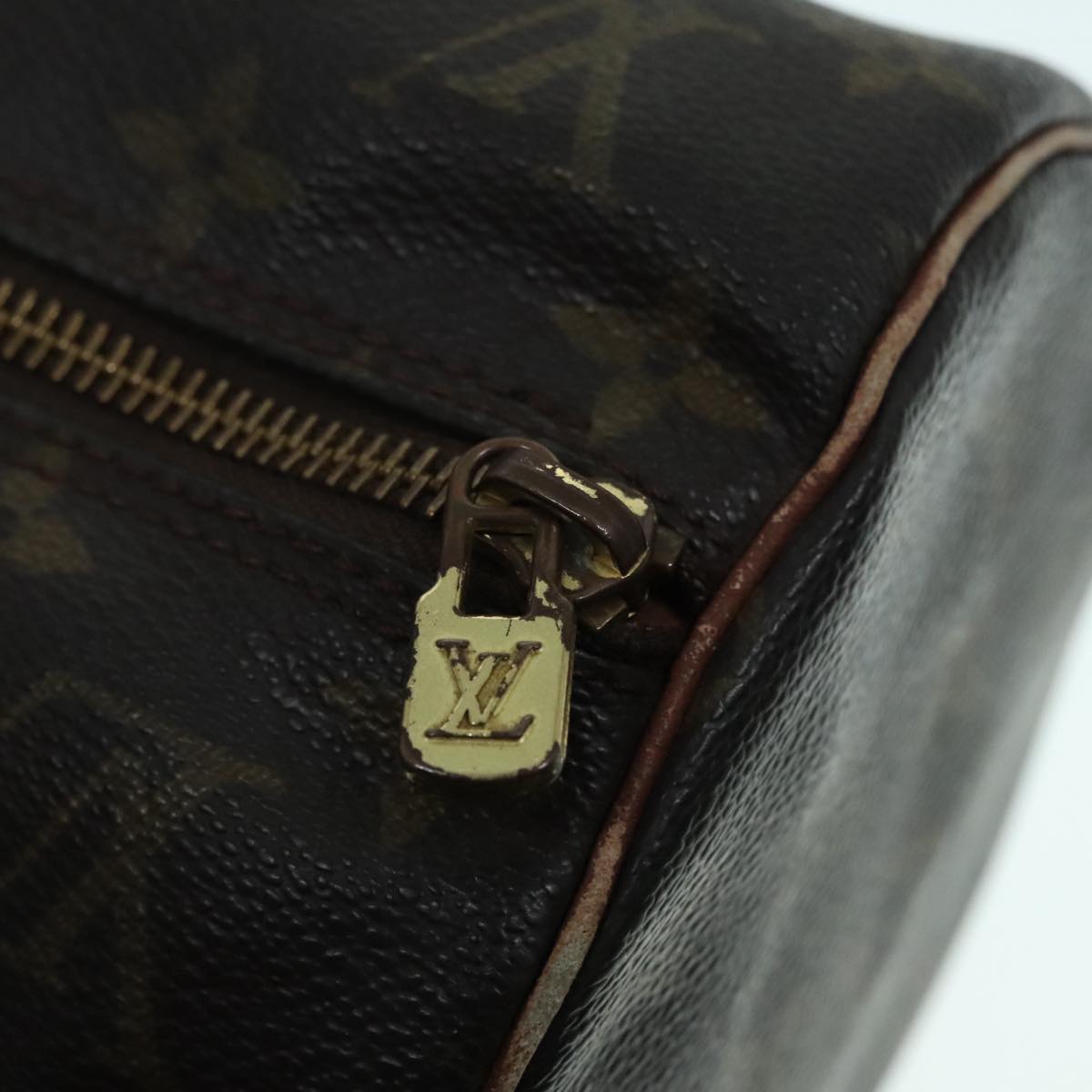 LOUIS VUITTON Monogram Papillon 30 Hand Bag M51385 LV Auth 93145