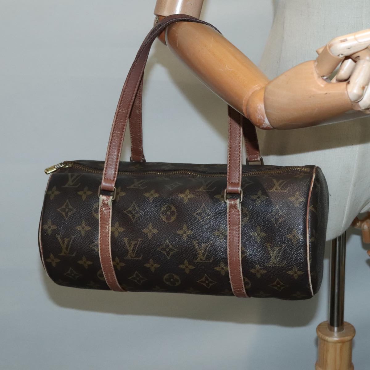 LOUIS VUITTON Monogram Papillon 30 Hand Bag M51385 LV Auth 93145