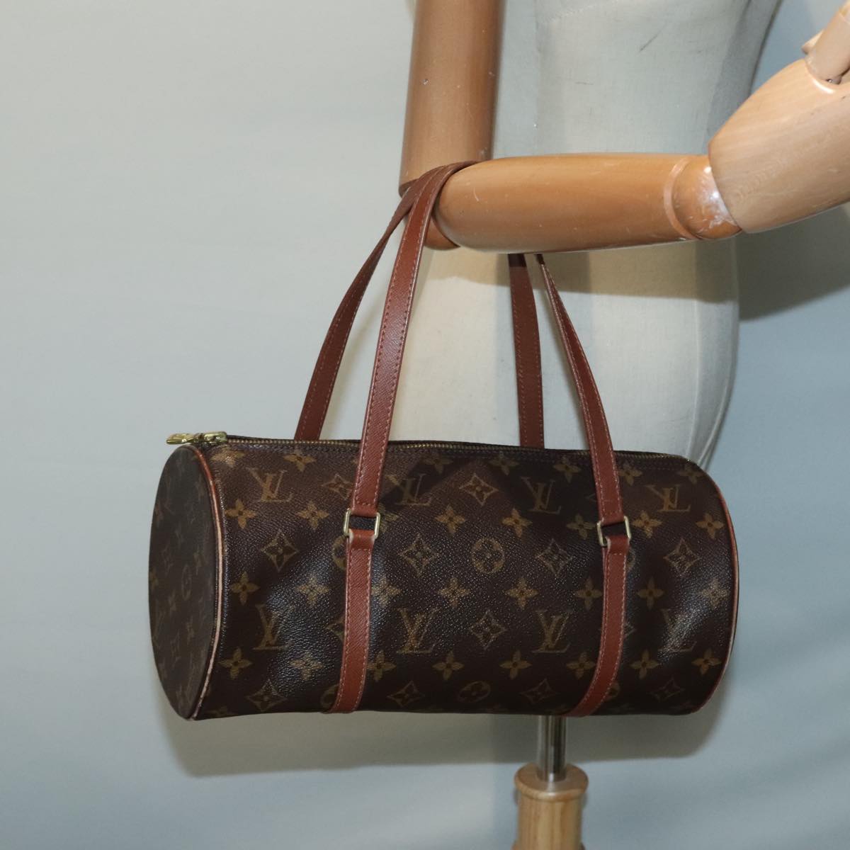 LOUIS VUITTON Monogram Papillon 30 Hand Bag M51385 LV Auth 93146