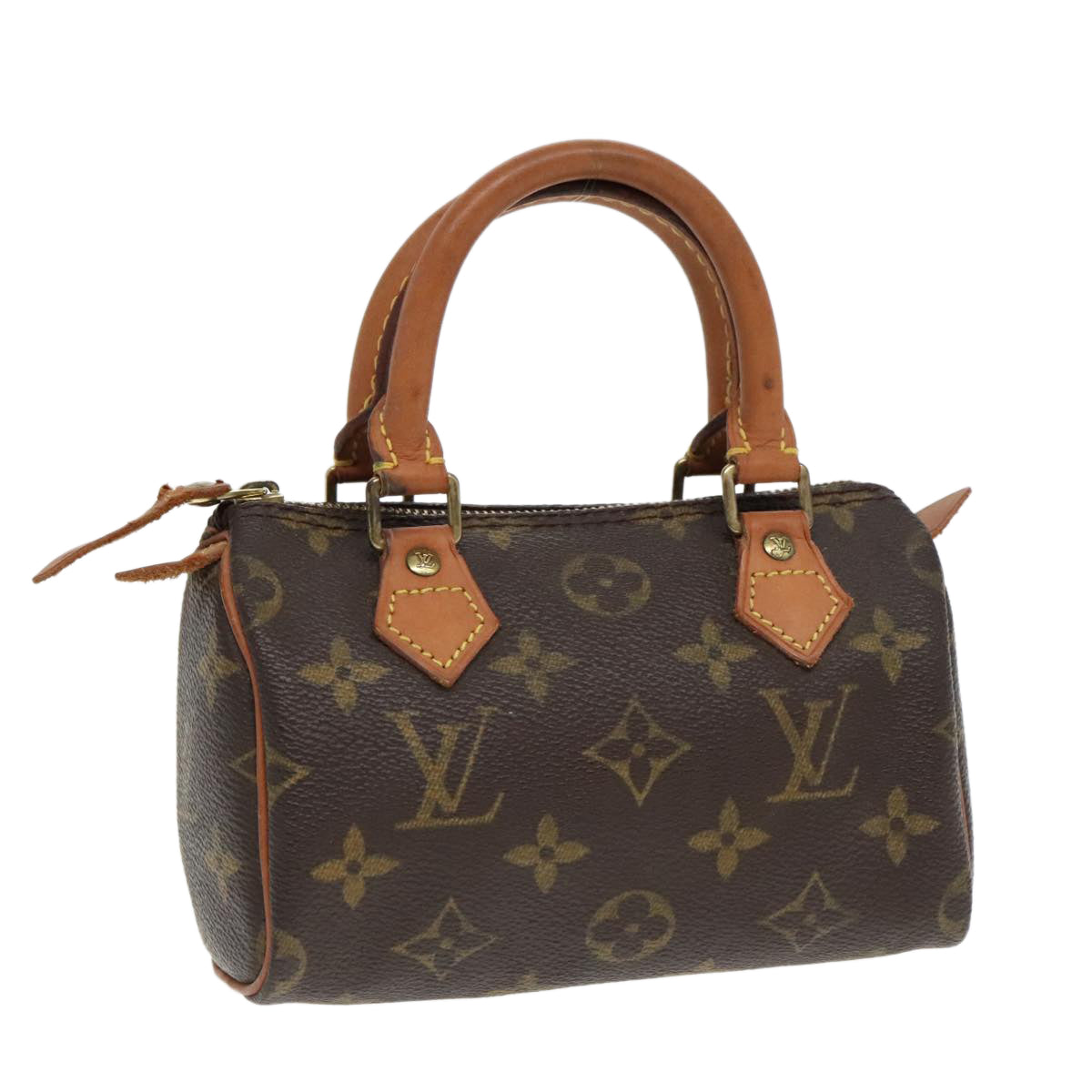 LOUIS VUITTON Monogram Mini Speedy Hand Bag M41534 LV Auth 93150