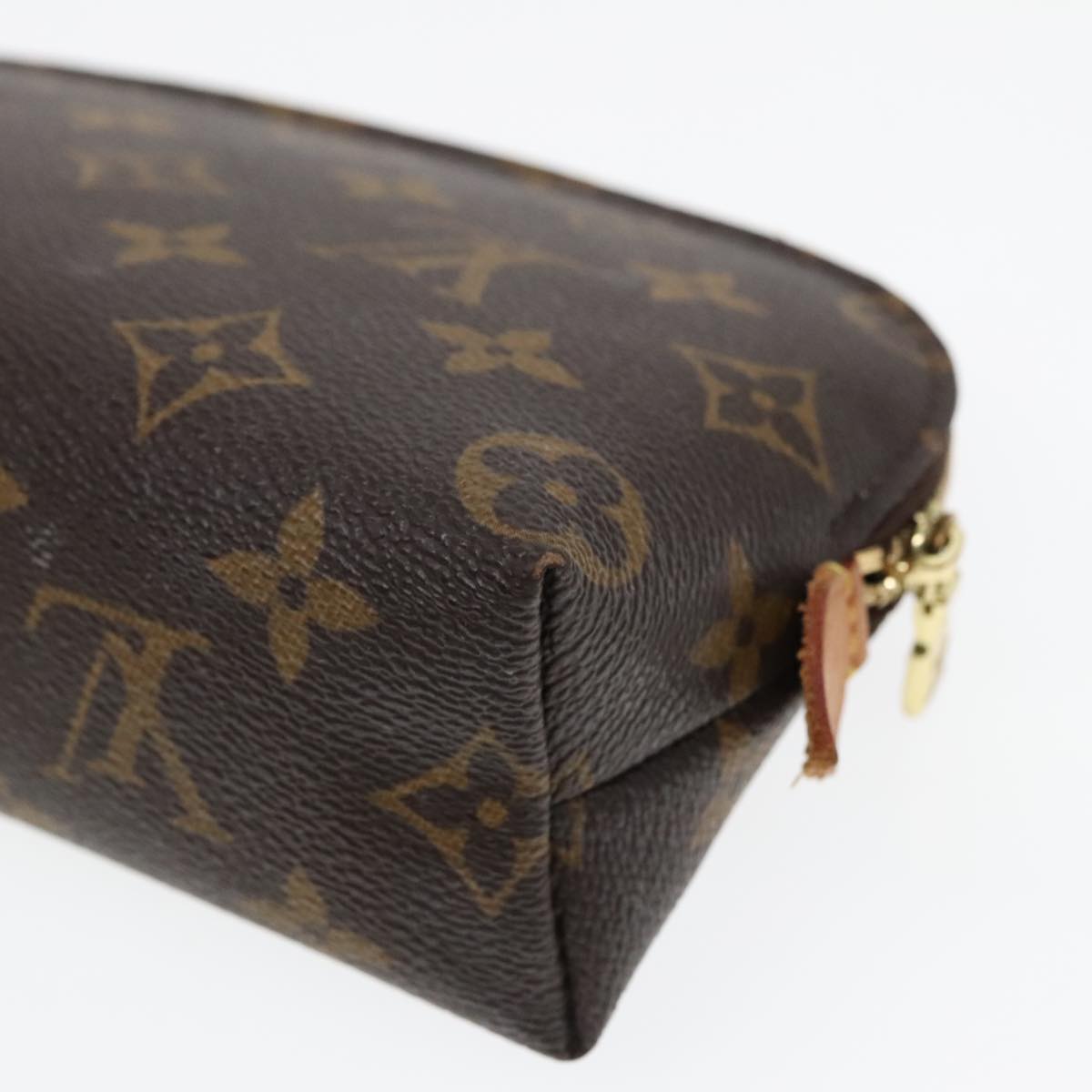 LOUIS VUITTON Monogram Pochette Cosmetic PM Cosmetic Pouch M47515 LV Auth 93155