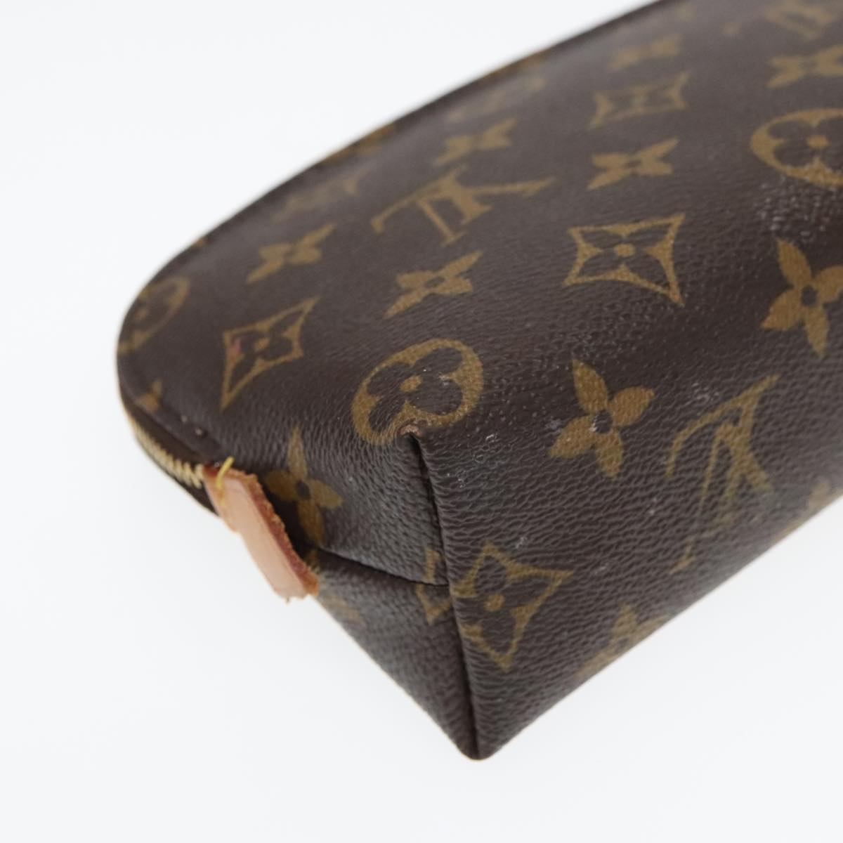 LOUIS VUITTON Monogram Pochette Cosmetic PM Cosmetic Pouch M47515 LV Auth 93155