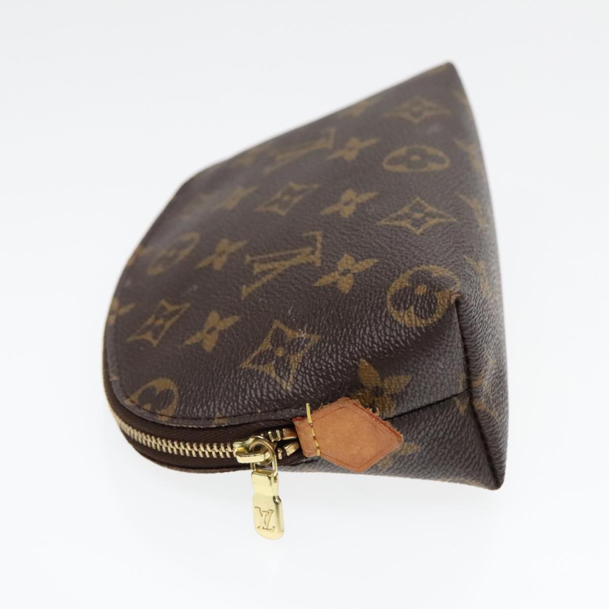 LOUIS VUITTON Monogram Pochette Cosmetic PM Cosmetic Pouch M47515 LV Auth 93155