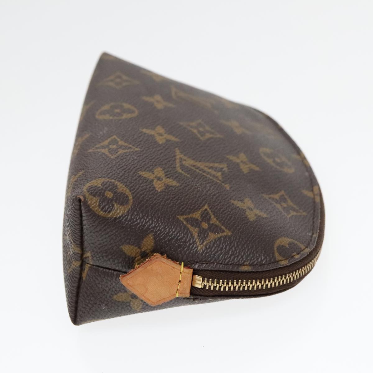 LOUIS VUITTON Monogram Pochette Cosmetic PM Cosmetic Pouch M47515 LV Auth 93155