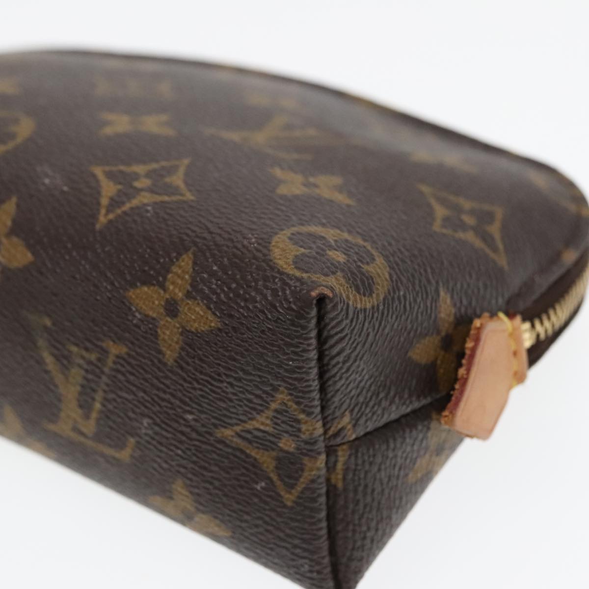 LOUIS VUITTON Monogram Pochette Cosmetic PM Cosmetic Pouch M47515 LV Auth 93155