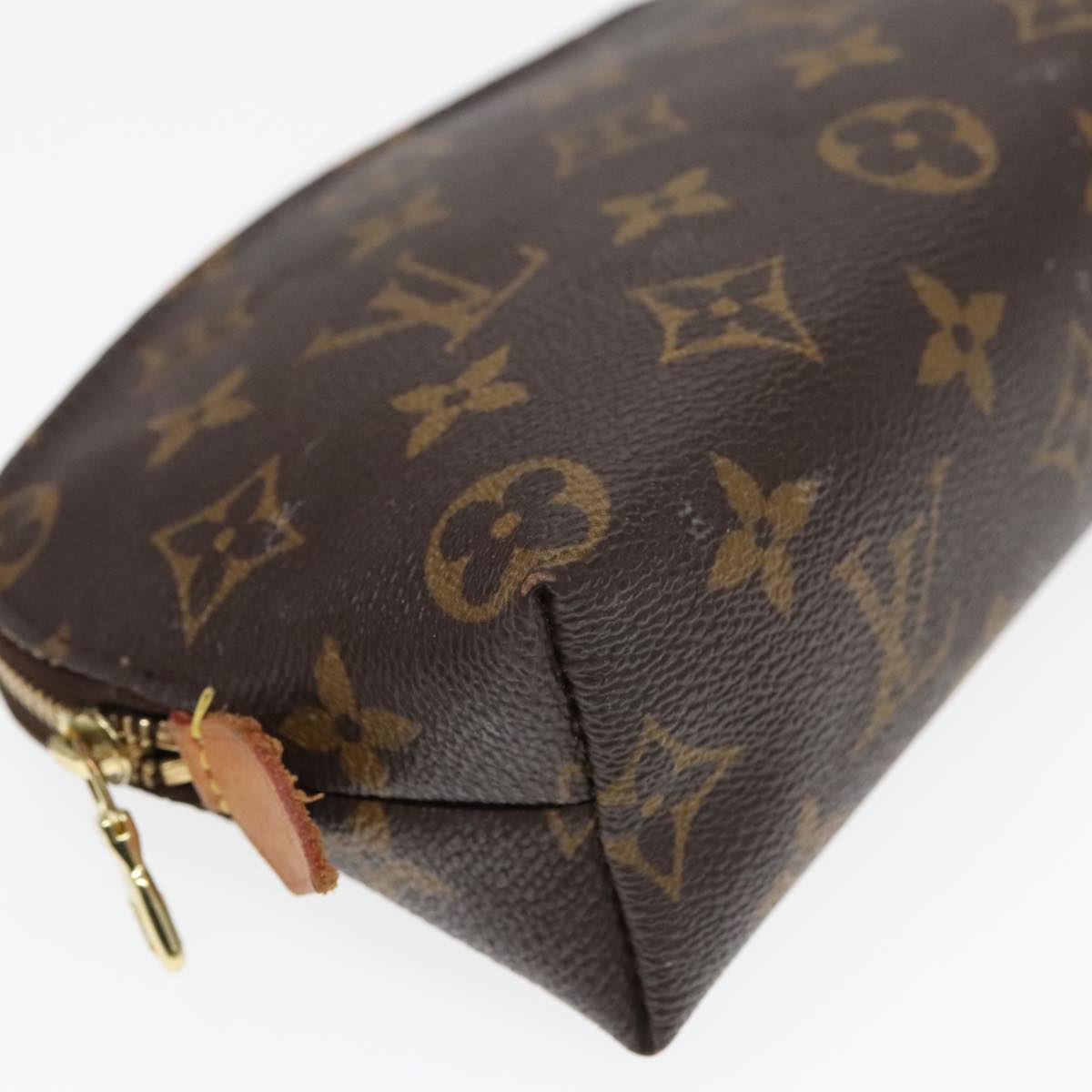 LOUIS VUITTON Monogram Pochette Cosmetic PM Cosmetic Pouch M47515 LV Auth 93155