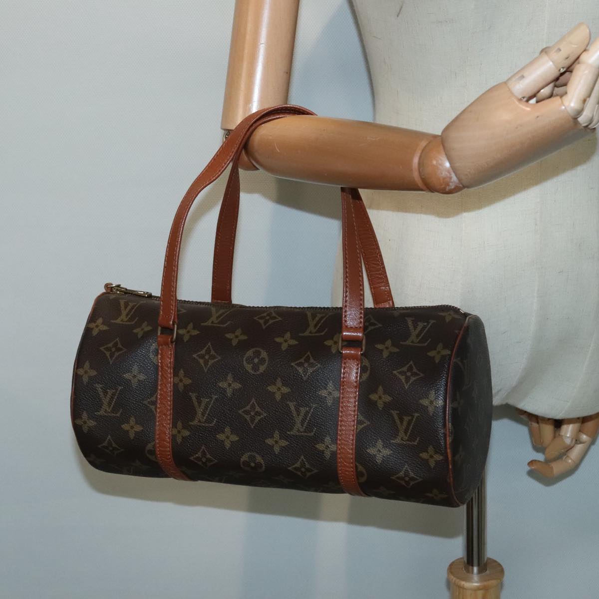 LOUIS VUITTON Monogram Papillon 30 Hand Bag M51385 LV Auth 93156