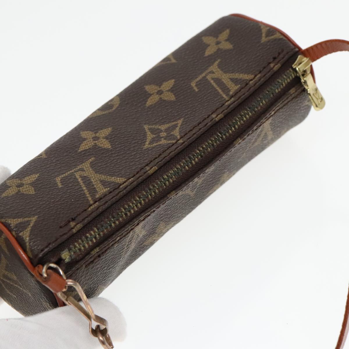 LOUIS VUITTON Monogram Papillon Pouch Vintage LV Auth 93157