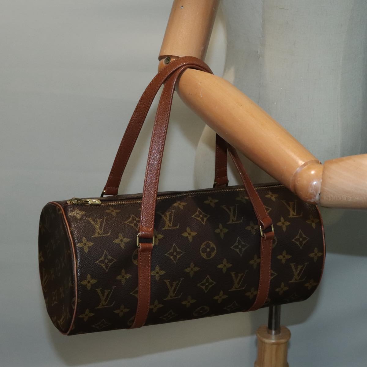 LOUIS VUITTON Monogram Papillon 30 Hand Bag M51385 LV Auth 93158