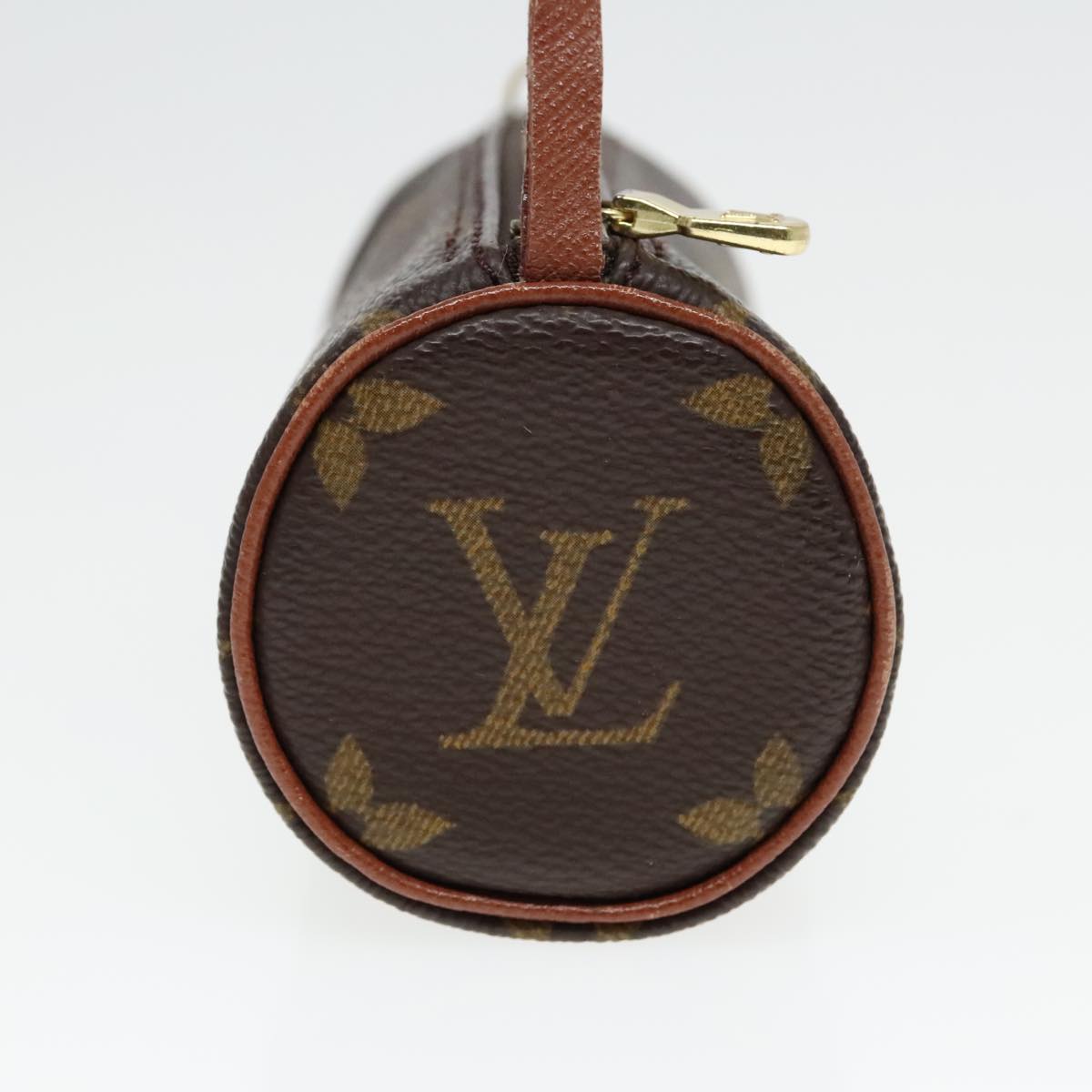 LOUIS VUITTON Monogram Papillon Pouch LV Auth 93159