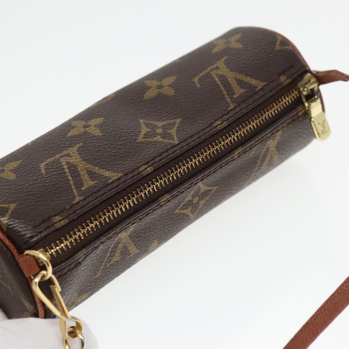 LOUIS VUITTON Monogram Papillon Pouch LV Auth 93159