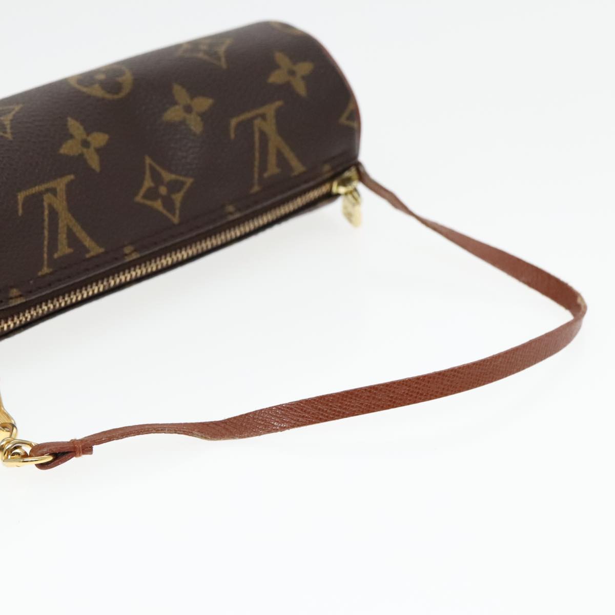 LOUIS VUITTON Monogram Papillon Pouch LV Auth 93159